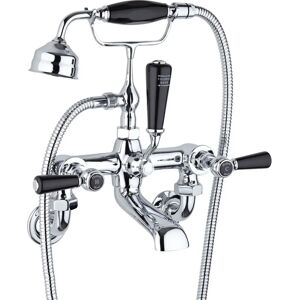 Hudson Reed Topaz Hexagonal Bath Shower Mixer Tap Wall Mounted Black - Bath Shower Mixer Tap Hudson Reed Topaz Hexagonal Bath Shower Mixer Tap Wall Mounted Black - Bath Shower Mixer Tap