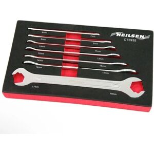 Neilsen 7pc Ultra Thin Ratchetting Action Metric Spanner Wrench Set - 6mm - 19mm Neilsen 7pc Ultra Thin Ratchetting Action Metric Spanner Wrench Set - 6mm - 19mm