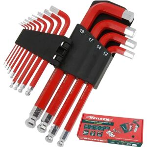 Neilsen 13pc Long Jumbo Metric Ball Point Hex Allen Alan Key Set - 19mm Neilsen 13pc Long Jumbo Metric Ball Point Hex Allen Alan Key Set - 19mm
