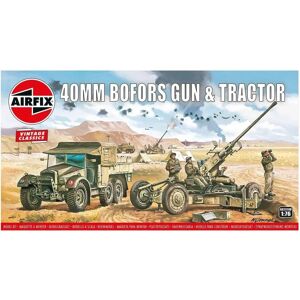 Airfix Bofors 40mm Gun & Tractor Military model kit - Scale 1:76 Airfix Bofors 40mm Gun & Tractor Military model kit - Scale 1:76
