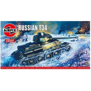 Airfix T-34 Tank Model Kit - 1:76 Vintage Classic Airfix T-34 Tank Model Kit - 1:76 Vintage Classic