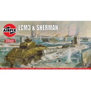 Airfix A03301V Military Model Kit - LCM-3 & Sherman - 1:76 Airfix A03301V Military Model Kit - LCM-3 & Sherman - 1:76