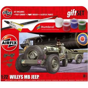 Airfix Willys MB Jeep Model Kit - 1:72 Scale Military Vehicle Airfix Willys MB Jeep Model Kit - 1:72 Scale Military Vehicle
