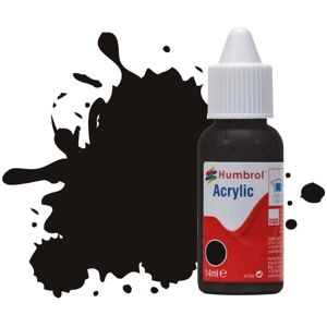 Humbrol No 201 Black Metallic Acrylic Paint - Paint - HumbDB0201 Humbrol No 201 Black Metallic Acrylic Paint - Paint - HumbDB0201