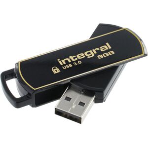 Integral 8GB Secure 360 Encrypted USB Flash Drive - USB Type-A USB 3.2 Gen 1 Integral 8GB Secure 360 Encrypted USB Flash Drive - USB Type-A USB 3.2 Gen 1