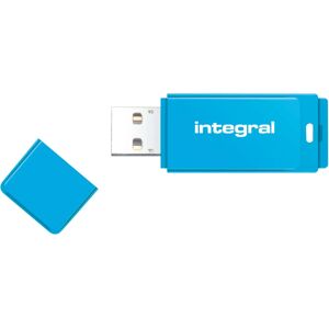 Integral 128GB USB 2.0 Drive Neon Bleu - Clé USB - Publicité Integral 128GB USB 2.0 Drive Neon Bleu - Clé USB - Publicité