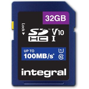 Integral 32GB Snelle SDHC XC V10 geheugenkaart Integral 32GB Snelle SDHC XC V10 geheugenkaart