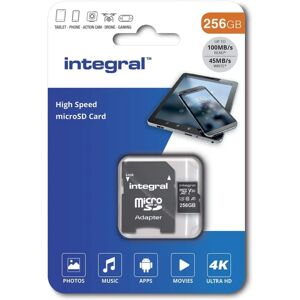Integral 256GB MicroSDXC UHS-I V30 - Memory Card Integral 256GB MicroSDXC UHS-I V30 - Memory Card