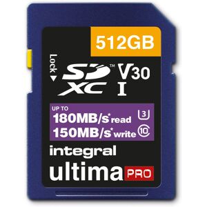 Integral 512GB Carte SDXC UHS-I V30 - Mémoire Haute Vitesse - Publicité Integral 512GB Carte SDXC UHS-I V30 - Mémoire Haute Vitesse - Publicité