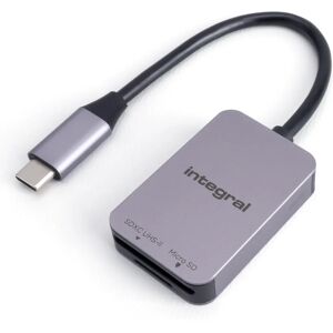 Integral INCRSDMSD3-0-UHSII-CW Dual SD Micro SD USB-C Card Reader Integral INCRSDMSD3-0-UHSII-CW Dual SD Micro SD USB-C Card Reader