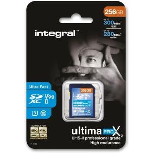 Integral UltimaPro X2 256GB UHS-II V90 - 300-280 MB/s - Memory Card Integral UltimaPro X2 256GB UHS-II V90 - 300-280 MB/s - Memory Card