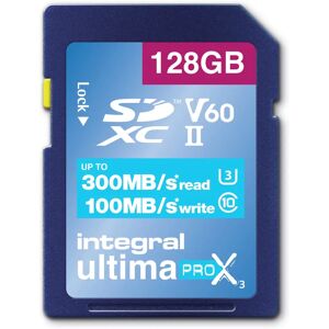 Integral ULTIMAPRO X3 128GB SD Card - UHS-II V60 Integral ULTIMAPRO X3 128GB SD Card - UHS-II V60