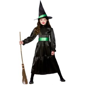 Wicked Witch Costume for Girls - Black/Green, 8-10 years - Costume Wicked Witch Costume for Girls - Black/Green, 8-10 years - Costume