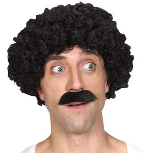 Wicked Walter Afro Wig Mustache - Wig Wicked Walter Afro Wig Mustache - Wig