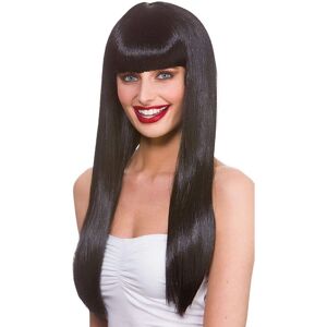 e-Carnavalskleding.nl Black wig Long hair with pony - wig e-Carnavalskleding.nl Black wig Long hair with pony - wig