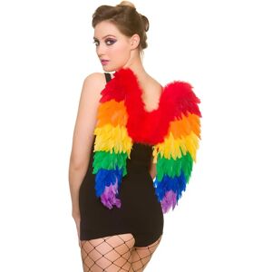e-Carnavalskleding.nl Rainbow Feather Wings - Unisex Costume Accessory e-Carnavalskleding.nl Rainbow Feather Wings - Unisex Costume Accessory