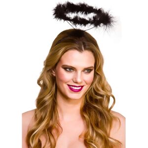 Brand Model Feather Halo - Black Costume Accessory Brand Model Feather Halo - Black Costume Accessory