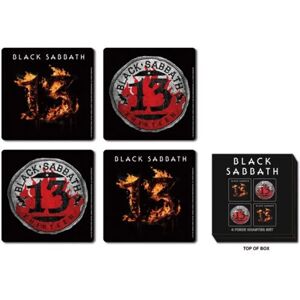 Set de 4 sous-verres Black Sabbath 13 - Album - Publicité Set de 4 sous-verres Black Sabbath 13 - Album - Publicité