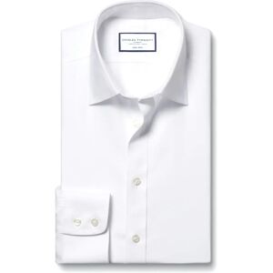 Charles Tyrwhitt XL White Non-Iron Twill Cotton Formal Shirt - Men's Charles Tyrwhitt XL White Non-Iron Twill Cotton Formal Shirt - Men's