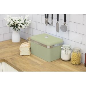 Swan SWKA1010GN Retro Metal Bread Bin - Green Swan SWKA1010GN Retro Metal Bread Bin - Green