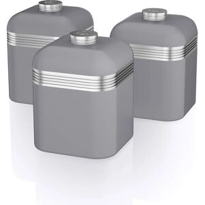Swan SWKA1020GRN Set of 3 Retro Storage Canisters - Storage Canisters Swan SWKA1020GRN Set of 3 Retro Storage Canisters - Storage Canisters