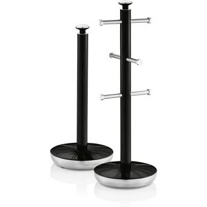 Swan Retro Towel Pole and Mug Tree Set - Black Swan Retro Towel Pole and Mug Tree Set - Black