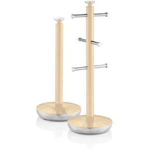 Swan Retro Towel Pole and Mug Tree Set - Cream Swan Retro Towel Pole and Mug Tree Set - Cream