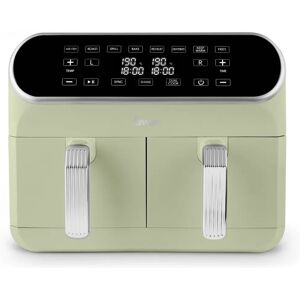 Swan Green Air Fryer - Retro, 8L, Dual Basket - Kitchen Appliance Swan Green Air Fryer - Retro, 8L, Dual Basket - Kitchen Appliance