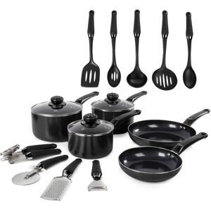 Swan Townhouse Cookware Set - Black - 14 pcs Swan Townhouse Cookware Set - Black - 14 pcs