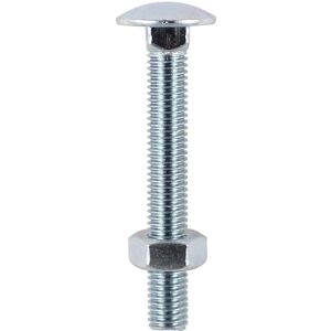 TIMco 12120CB Carriage Bolt and Hex Nut - Hardware Fastener TIMco 12120CB Carriage Bolt and Hex Nut - Hardware Fastener