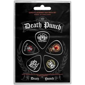 Pack de médiators Five Finger Death Punch - Logos - Publicité Pack de médiators Five Finger Death Punch - Logos - Publicité