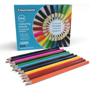 Classmaster Assorted Colouring Pencils - 144 Pack - Colorful Art Supplies Classmaster Assorted Colouring Pencils - 144 Pack - Colorful Art Supplies