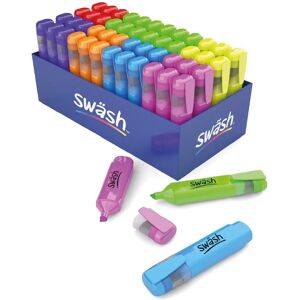 Swash Swäsh Premium Highlighters - Assorted Colours - Pack of 48 Swash Swäsh Premium Highlighters - Assorted Colours - Pack of 48