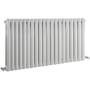 Hudson Reed Salvia Double Horizontal Radiator - White Hudson Reed Salvia Double Horizontal Radiator - White