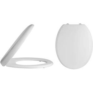 Nuie Luxury Round Thermoplastic Toilet Seat - White Nuie Luxury Round Thermoplastic Toilet Seat - White