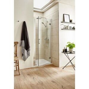 Hudson Reed Pacific Hinged Shower Door 800mm Wide - 6mm Glass Hudson Reed Pacific Hinged Shower Door 800mm Wide - 6mm Glass