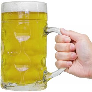 The Source Giant Beer Stein - Large Capacity, Thick Glass, Dishwasher Safe The Source Giant Beer Stein - Large Capacity, Thick Glass, Dishwasher Safe