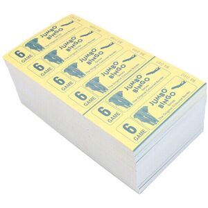 Jumbo - Bingo Ticket Booklets - 6 to View - 6 Games - Bingo Jumbo - Bingo Ticket Booklets - 6 to View - 6 Games - Bingo