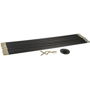 Silverline Drain Set - 12 Flexible Rods for Cleaning Silverline Drain Set - 12 Flexible Rods for Cleaning