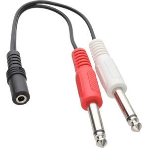 kenable 003124 audio cable - 0.15 m Stereo Jack to Twin Mono Plugs kenable 003124 audio cable - 0.15 m Stereo Jack to Twin Mono Plugs