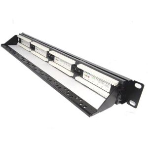 kenable 004137 Patch Panel - 24 Ports, Rack Mountable, Cat6 RJ45 kenable 004137 Patch Panel - 24 Ports, Rack Mountable, Cat6 RJ45