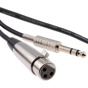 kenable - 005299 - XLR-3P vers 6,35mm - 1m - Câble audio - Publicité kenable - 005299 - XLR-3P vers 6,35mm - 1m - Câble audio - Publicité