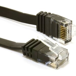 kenable 007211 Networking Cable - Flat Cat6 U/UTP 5m Black kenable 007211 Networking Cable - Flat Cat6 U/UTP 5m Black