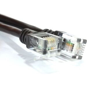Kenable 007936 Telephone Cable - 1m, Black - Telephone Cable Kenable 007936 Telephone Cable - 1m, Black - Telephone Cable