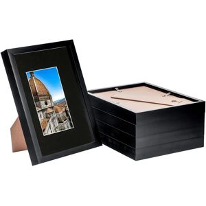 Nicola Spring A4 Shadow Box Frame - Black - 5 pcs Nicola Spring A4 Shadow Box Frame - Black - 5 pcs