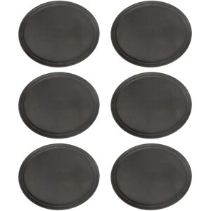 Argon Tableware 6x Black 79cm X 66cm Oval Non-Slip Serving Trays - Serving Trays Argon Tableware 6x Black 79cm X 66cm Oval Non-Slip Serving Trays - Serving Trays