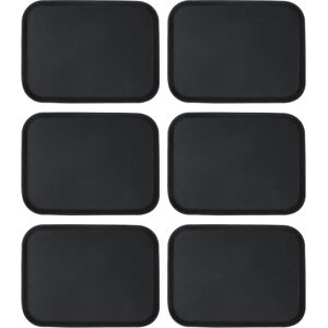Argon Tableware 6x Black 56cm X 41cm Rectangle Non-Slip Serving Trays Argon Tableware 6x Black 56cm X 41cm Rectangle Non-Slip Serving Trays