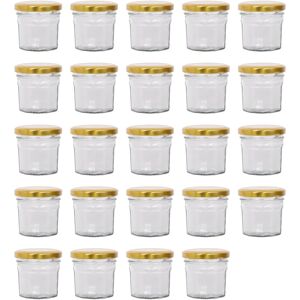 Argon - 24x90ml Jar Set - Gold Lids - Tableware Argon - 24x90ml Jar Set - Gold Lids - Tableware