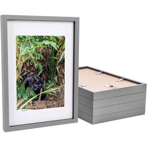 Nicola Spring 5x Grey A3 Acrylic 3d Box Photo Frame - White A4 Mount Nicola Spring 5x Grey A3 Acrylic 3d Box Photo Frame - White A4 Mount