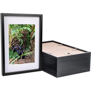 Nicola Spring 5x Black A3 Acrylic 3d Box Photo Frame - White A4 Mount Nicola Spring 5x Black A3 Acrylic 3d Box Photo Frame - White A4 Mount